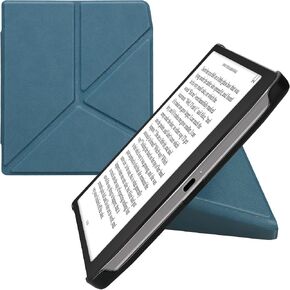 kwmobile Origami Case Compatible with Pocketbook Era/Era Color Case - Slim PU Leather Cover with Stand - Black