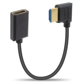 Duttek 8K Short HDMI Extender Cable 1Ft, 48Gbps Right Angle HDMI Male to Female Cable, HDMI Extension Cable Support 8K@60Hz 4K@120 7680P for TV, Laptop, Projector, Monitor, Xbox