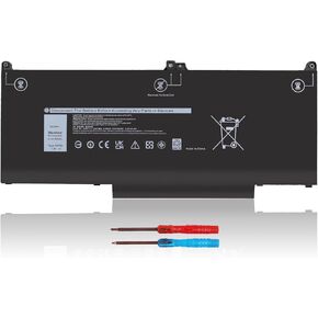 60Wh MXV9V Battery For Dell Latitude 5300 5310 7300 7400 E5300 E7300 E7400 Latitude 5300/5310 2-in-1, for dell inspiron 7300/7306 2-in-1 Series N2K62 5VC2M 829MX 0X2YT 23VP6 P96G P97G P99G P100G