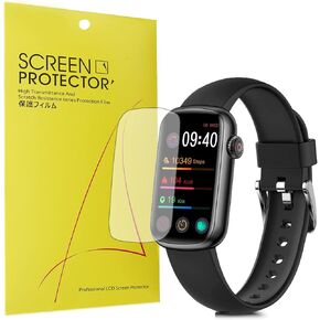 Compatible for MorePro HM08 Screen Protector, [6 Pack] Lamshaw Premium High Definition Ultra HD Film Compatible for MorePro HM08 Fitness Tracker Smartwatch/FITVII HM08 / Mgaolo H91 Watch (6 pack)