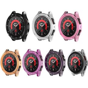 7Pack TenCloud Screen Protector Case Compatible with Samsung Galaxy Watch 5 Pro 45mm TPU Bumper Watch Case for Galaxy 5 Pro