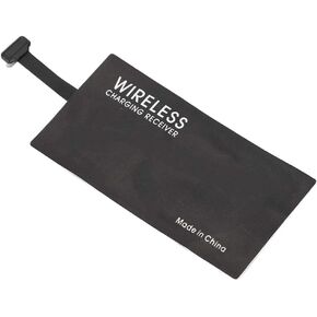 Type C Qi Charging Receiver, Black Type C USB-C Qi Charging Receiver Module for Smartphone wth Type C Interface, Compatible with All Qi-Enabled Charger