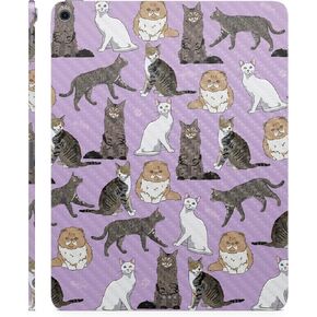 Carbon Fiber Skin Compatible with Apple iPad Air 11 (M2) 2024 - Cat Chaos - Premium 3M Vinyl Protective Wrap Decal Cover - Easy to Apply | Crafted in The USA by MightySkins