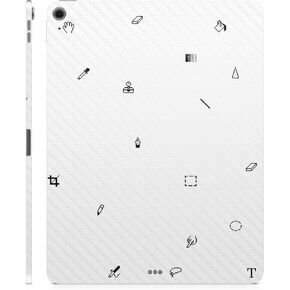 Carbon Fiber Skin Compatible with Apple iPad Air 11 (M2) 2024 - Pixel Pattern - Premium 3M Vinyl Protective Wrap Decal Cover - Easy to Apply | Crafted in The USA by MightySkins