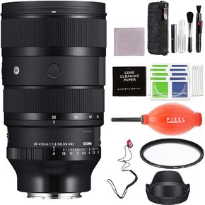 Sigma 28-45mm f/1.8 DG DN Art Lens for Sony E Mount with Pixel Advanced Accessories & Travel Bundle | 612965 | Extended 3 Years Sigma Warranty | Sigma 28-45mm f/1.8 DG DN Art