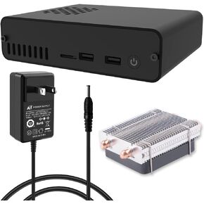 GeeekPi DeskPi Pro V2 2.5'' SATA HDD/SSD NAS Storage Kit for Raspberry Pi 4, Set-Top Box with ICE Tower Cooler & Power Supply for Raspberry Pi 4 Model B (NOT Include Raspberry Pi Board)
