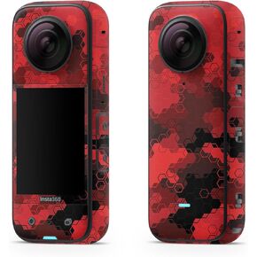 Skin Compatible with Insta360 X3 (2022) - Orange Hip Hop - Premium 3M Vinyl Protective Wrap Decal Cover - Easy to Apply | Crafted in The USA by MightySkins