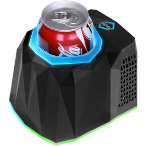 Aurora Iceberg Thermal Gaming RGB Can Cooler Compact Thermoelectric LED Drink Cooler for 12 Oz Cans