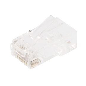 NavePoint CAT6A Ethernet RJ45 Plug, UTP, 100 Pack, C6A-8P8C, CE Compliance