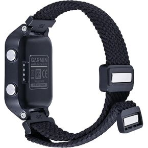 Braided Nylon Strap Compatible with Garmin Forerunner 265/255(S) Replacement Watchband Magnetic Sport Nylon band,Medium