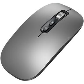 JOMAA Silent Mouse Wireless 2.4G Wireless Voice Typing AI Mouse 1600DPI USB Voice Recognition/Search/Input 28 Languages Translator (Gray)