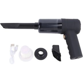 Electric Compressed Air Duster & Vacuum, Cordless Handheld Mini Vacuum Cleaner and Air Duster, Rechargeable Portable Air Blower Keyboard Cleaner for Computer, Car, Home, Pet Hair in Saudi Arabia