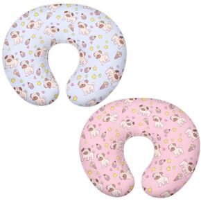 Ultra Soft Nursing Pillow Covers 2 Pack Green Cactus Breastfeeding Pillowcase for Nursing Pillow and Positioner Skin-Friendly Positioner Case