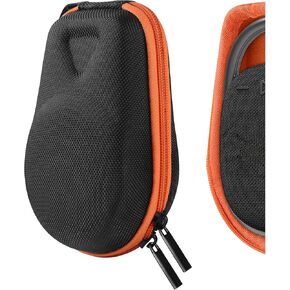Geekria Shield Speaker Case Compatible with JBL Clip 4 Portable Speaker Case, Replacement Hard Shell Travel Carrying Bag with Cable Storage (Black)