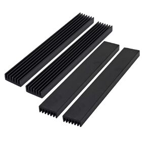 4pcs 150mm x 16mm x 10mm Strip Aluminum Heatsink Cooling Radiator Cooler for Electronic LED Heat Sink Chip RAM IC Cooling Heat Dissipation
