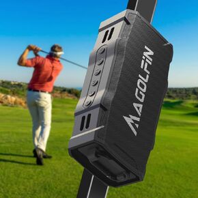 Golf Cart Speaker, 36H Playtime Magnetic Bluetooth Speaker for Golf Cart, 30W Loud Stereo Sound IPX7 Golf Speaker with Bicycle Mount, Hook & Light Design, Golf Accessories for Men - Black