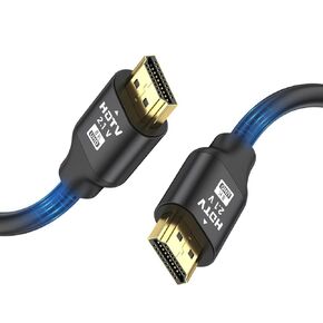 8K Hdmi Cable 6.6FT, High Speed Hdmi 2.1 Cable 8K@60Hz 4K@120Hz, Gold-Plated Connector 3D eARC HDCP 2.2 &2.3 for HDTV/Blu Ray Playback/Projectors/Laptops/PS4/PS5(Red)