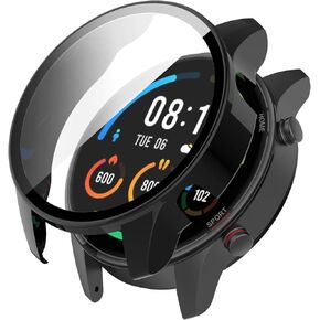 Screen Protector Compatible with Xiaomi Mi Watch Color Sport Cases Smartwatch Accessories TenCloud Covers TPU Shockproof Full Protective Cover Screen Protectors for Mi Watch Color Sport (5Colors)