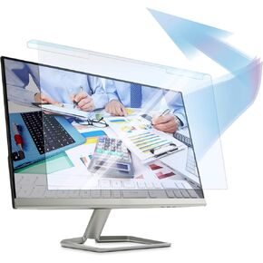 [Pack of 2] Premium Anti Blue Light Screen filter for 26 and 27 Inches Computer Monitor, Screen Filter Size is 14" Height x24.1" Width, Blocks Harmful Blue Light, Reduce Digital Eye Strain
