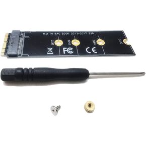 M.2 NVMe SSD Convert Adapter Conversion Kit for MacBook Air & Pro Retina (Mid 2013-2017) - Compatible with A1465, A1466, A1398, A1502 Models