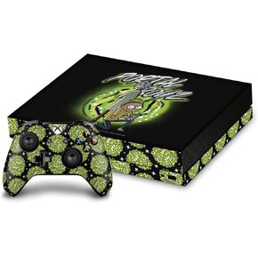 Head Case Designs Officially Licensed Rick and Morty Don't Touch My Stuff Graphics Vinyl Sticker Gaming Skin Decal Cover Compatible with Xbox One X Console and Controller Bundle