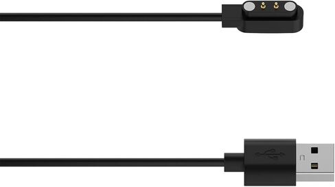 كابل USB للساعة الذكية Popglory P66، شاحن مغناطيسي 2 دبوس لساعة NiUFFiT P66 الذكية مقاس 1.85 بوصة in Kuwait