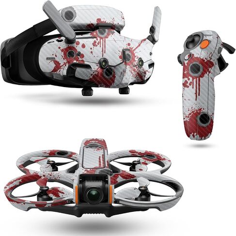 جلد الطائرة بدون طيار من ألياف الكربون متوافق مع حزمة DJI Avata 2 (2024) - فتحات الرصاص - غطاء لاصق واقٍ من الفينيل 3M ممتاز - سهل التطبيق | صُنع في الولايات المتحدة الأمريكية بواسطة MightySkins in Saudi Arabia