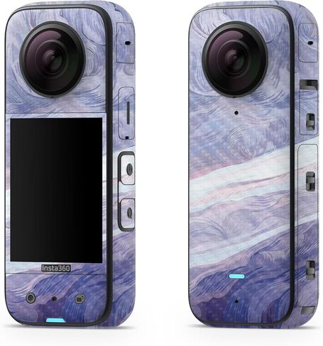 Glossy Glitter Skin Compatible with Insta360 X3 (2022) - Stitch Dragons - Premium 3M Vinyl Protective Wrap Decal Cover - Easy to Apply | Crafted in The USA by MightySkins in Saudi Arabia