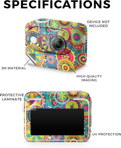 Carbon Fiber Skin Compatible with Insta360 GO 3 (2023) - Angry Ripple - Premium 3M Vinyl Protective Wrap Decal Cover - Easy to Apply | Crafted in The USA by MightySkins in Saudi Arabia