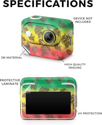 Carbon Fiber Skin Compatible with Insta360 GO 3 (2023) - Angry Ripple - Premium 3M Vinyl Protective Wrap Decal Cover - Easy to Apply | Crafted in The USA by MightySkins in Saudi Arabia