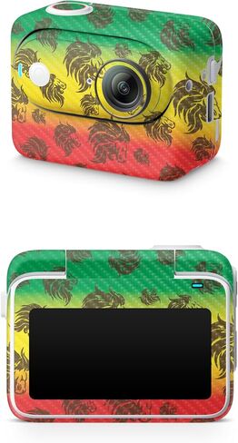 Carbon Fiber Skin Compatible with Insta360 GO 3 (2023) - Angry Ripple - Premium 3M Vinyl Protective Wrap Decal Cover - Easy to Apply | Crafted in The USA by MightySkins in Saudi Arabia