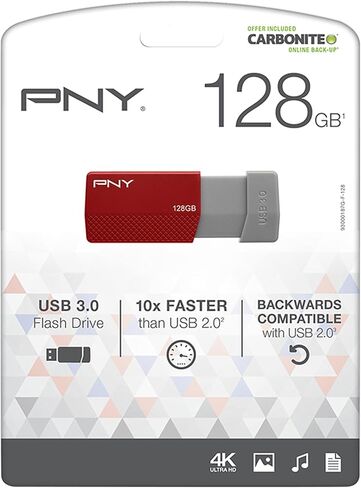 PNY USB 3.0 Flash Drive, 128GB, Assorted Colors in Saudi Arabia
