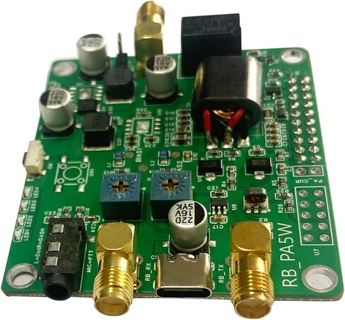 SDR Radioberry V2.0 لـ Raspberry Pi 4 - الأجهزة التناظرية لبطاقة الراديو AD9866 و10CL025 مودم النطاق العريض 12 بت لراديو Ham Radio SDR جهاز الإرسال والاستقبال المحدد الراديو (Radioberry) in Kuwait