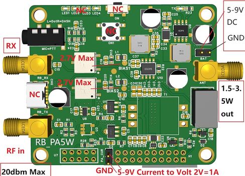 SDR Radioberry V2.0 لـ Raspberry Pi 4 - الأجهزة التناظرية لبطاقة الراديو AD9866 و10CL025 مودم النطاق العريض 12 بت لراديو Ham Radio SDR جهاز الإرسال والاستقبال المحدد الراديو (Radioberry) in Kuwait
