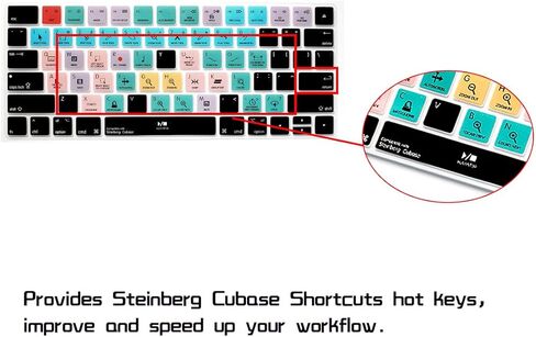 HRH Illustrator AI Functional Shortcut Hotkey Keyboard Cover Silicone Skin for Magic Wireless Keyboard MLA22LL/A (A1644,2015 Released) with US Layout in Kuwait