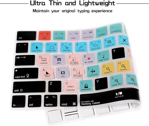 HRH Illustrator AI Functional Shortcut Hotkey Keyboard Cover Silicone Skin for Magic Wireless Keyboard MLA22LL/A (A1644,2015 Released) with US Layout in Kuwait