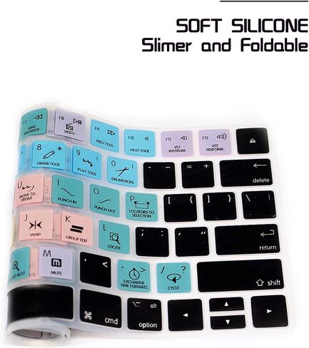 HRH Illustrator AI Functional Shortcut Hotkey Keyboard Cover Silicone Skin for Magic Wireless Keyboard MLA22LL/A (A1644,2015 Released) with US Layout in Kuwait