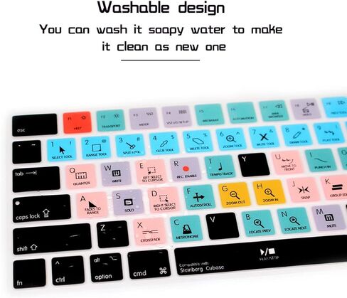 HRH Illustrator AI Functional Shortcut Hotkey Keyboard Cover Silicone Skin for Magic Wireless Keyboard MLA22LL/A (A1644,2015 Released) with US Layout in Kuwait