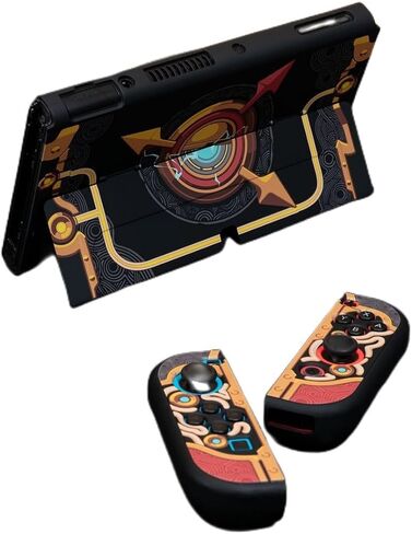 غطاء حماية قابل للإرساء من PC Tears of The Kingdom متوافق مع Switch OLED وJoy-Con، ممتص للصدمات وحافظة جلدية متينة مقاومة للخدش لـ OLED (P-Clock OLED) in Saudi Arabia
