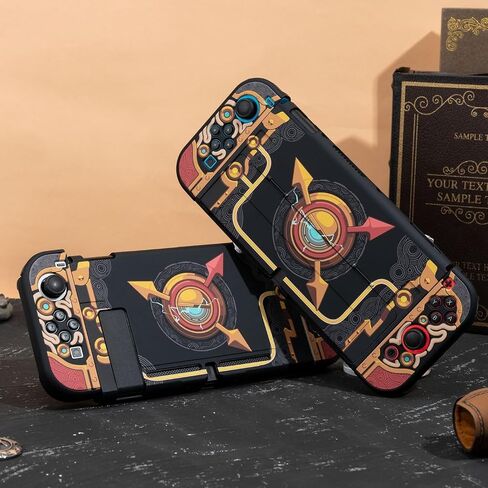 غطاء حماية قابل للإرساء من PC Tears of The Kingdom متوافق مع Switch OLED وJoy-Con، ممتص للصدمات وحافظة جلدية متينة مقاومة للخدش لـ OLED (P-Clock OLED) in Saudi Arabia