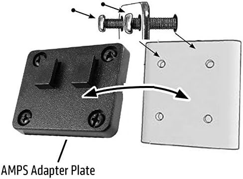 ChargerCity 25mm/1" inch Ball socklet to AMPs connection adapter + Dual T Plate for 1" inch Ball Connection Mount and Arkon Robust series Mount (25mm-AMPS-2T) in Saudi Arabia