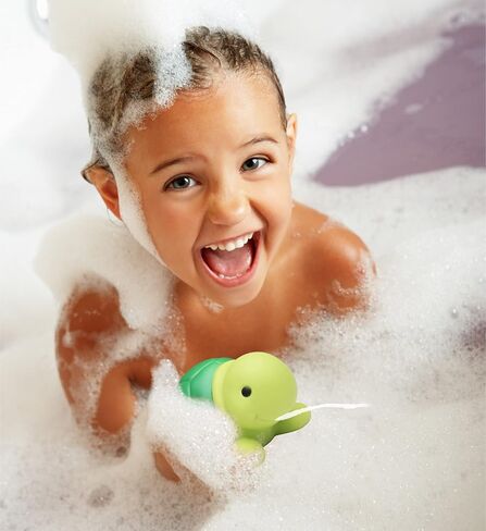 DolliBu Sea Turtle Bath Buddy Squirter – Floating Green Turtle Rubber Bath Toy, Fun Water Squirting Bathtime Play for Toddlers, Cute Sea Life Animal Toy in Kuwait