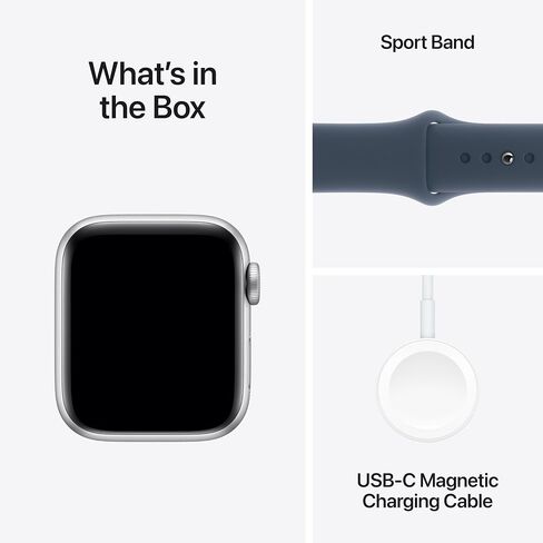 Apple Watch SE الجيل الثاني مقاس 40 ملم بنظام تحديد المواقع العالمي + هيكل من الألومنيوم لشبكة الهاتف الخلوي - حزام رياضي منتصف الليل (متجدد) in Saudi Arabia