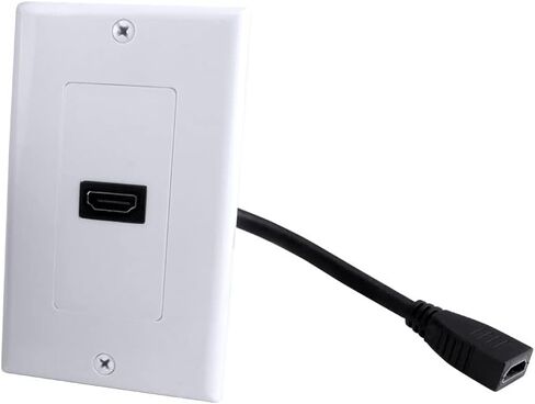 Decora Wall Plate with HDMI High Speed with Ethernet Pigtail (Ivory) in Saudi Arabia