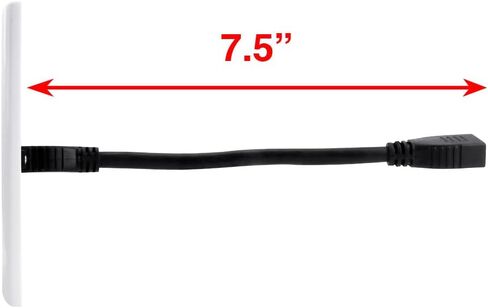 Decora Wall Plate with HDMI High Speed with Ethernet Pigtail (Ivory) in Saudi Arabia