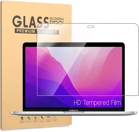 Tempered Glass Screen Protector for MacBook Pro 13 M2 M1 (2022-2016)/MacBook Air 13 M1 (2021-2018 A2337 A2179 A1932) /MacBook Pro 13 A2289 A2251 A2159 A1706 A1708, Bubble Free, Case Friendly in Saudi Arabia