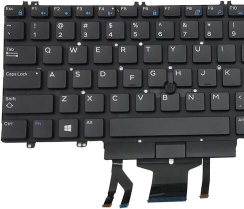 لـ DELL Precision 7530 7730 E7530 M7530 7540 7740 Series أسود بدون إطار، مع إضاءة خلفية، مع عصا ماوس 0DK60 00DK60 266YW 0266YW 06P79 006P79 لوحة مفاتيح للكمبيوتر المحمول بتصميم أمريكي in Kuwait