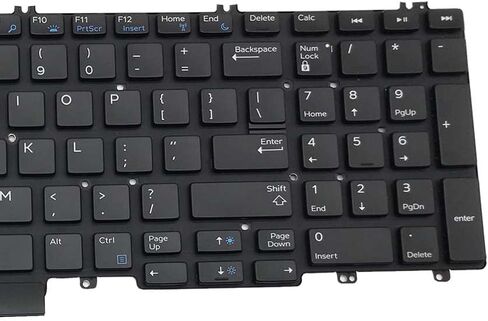 لـ DELL Precision 7530 7730 E7530 M7530 7540 7740 Series أسود بدون إطار، مع إضاءة خلفية، مع عصا ماوس 0DK60 00DK60 266YW 0266YW 06P79 006P79 لوحة مفاتيح للكمبيوتر المحمول بتصميم أمريكي in Kuwait