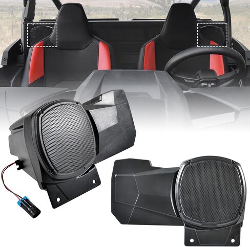 حاويات سماعات رياضية SAUTVS لـ Polaris RZR XP 1000/XP 4 1000 2024، حاملات سماعات المقعد الخلفي لملحقات Polaris RZR XP 1000/ XP 4 1000 2024 (قطعتان) in Saudi Arabia