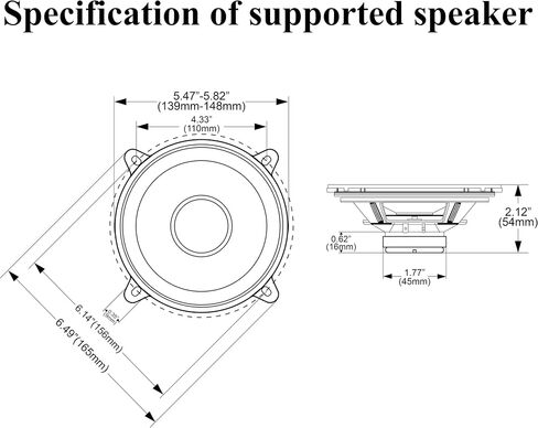 حاويات سماعات رياضية SAUTVS لـ Polaris RZR XP 1000/XP 4 1000 2024، حاملات سماعات المقعد الخلفي لملحقات Polaris RZR XP 1000/ XP 4 1000 2024 (قطعتان) in Saudi Arabia